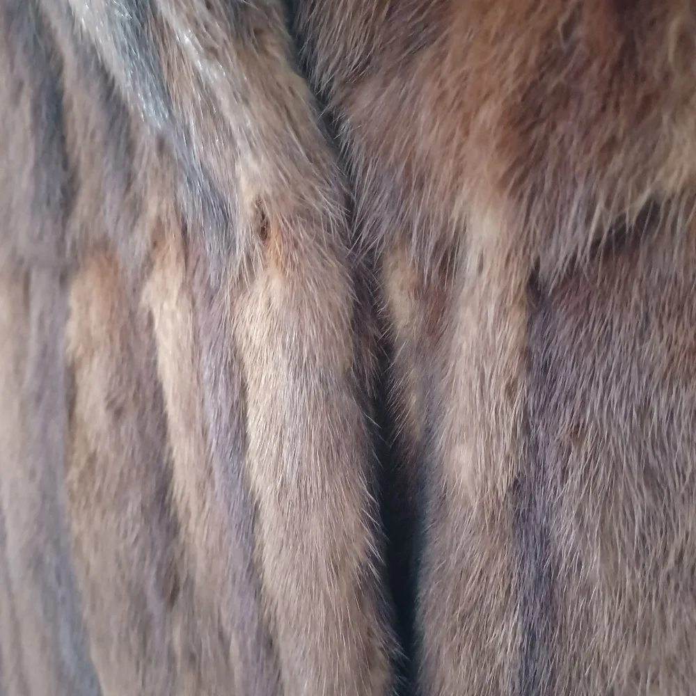 Vogue genuine real mink 💯 jacket coat was in breathable bag 60 vintage mob - Picture 4 of 5